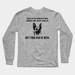 Military Veteran PTSD Service Dog Long Sleeve T-Shirt